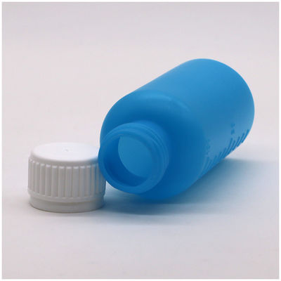 Botella de plástico vacío líquido de HDPE de 100 ml de color personalizable con báscula y tapa de seguridad