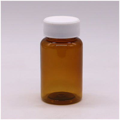 Botella de medicamento plástico de ámbar PET de 100 ml para pastillas/vitaminas/collar de cápsulas