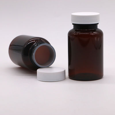 Collar de PET personalizable Botella de plástico sólido de 120 ml para medicamentos y productos de salud