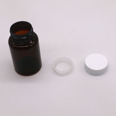 Collar de PET personalizable Botella de plástico sólido de 120 ml para medicamentos y productos de salud