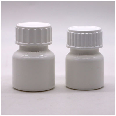 Logotipo personalizado Botella de medicina de píldora blanca de 30 ml PE con tapa de tornillo de alta durabilidad