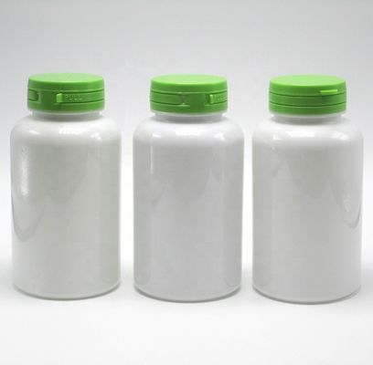 220 ml PET Botella redonda blanca para el producto de cuidado de la salud Material base PET tapa desmontable