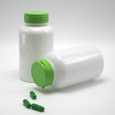 220 ml PET Botella redonda blanca para el producto de cuidado de la salud Material base PET tapa desmontable