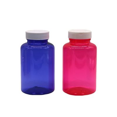 300 ml / 10 oz Botella de plástico PET de forma redonda con tapa de tapa para recipiente de botella de píldoras