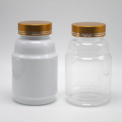 Capaz para niños Contenedores de píldoras PET para farmacias Almacenamiento de cápsulas de píldoras de 250 ml