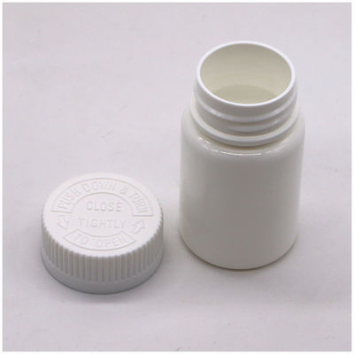 Botella de plástico de HDPE de forma redonda de 50 ml para medicamentos