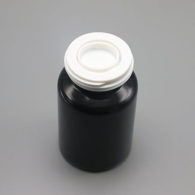 Botella de plástico de forma redonda de 90 mL PET para medicamentos Solución de almacenamiento de cápsulas sólidas