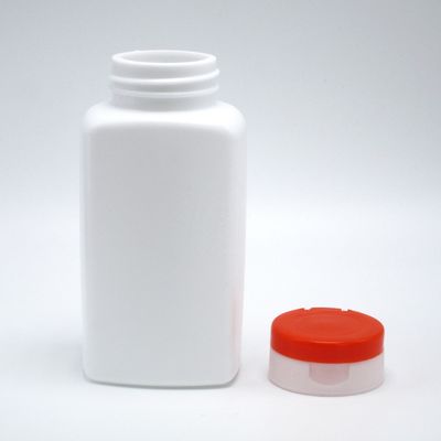 Estampación en pantalla Botella de plástico de forma cuadrada de 190 ml de HDPE para soporte de suplementos medicinales