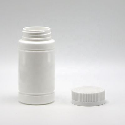 Logotipo personalizado PE Botella de plástico vacía de forma de bambú con tapa de tornillo para píldora cápsula comprimido suplemento de medicina 5OZ 150ml