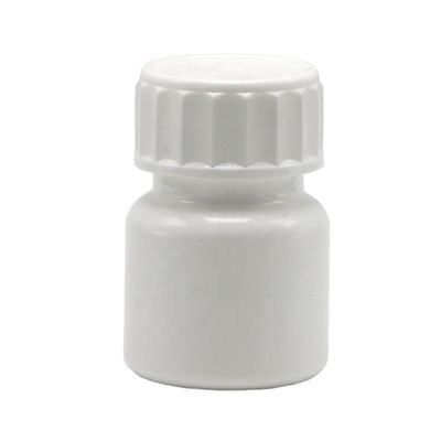 Botella de plástico PE de forma redonda de 30 ml para medicamentos Solución de almacenamiento de cápsulas de tableta sólida