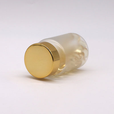 Contenedores de cápsulas de píldoras de medicamentos en PET de 90 ml con acabado congelado y tapa de tornillo