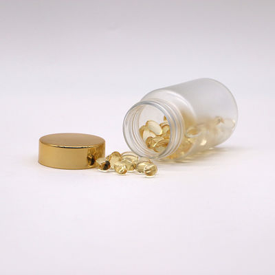 Contenedores de cápsulas de píldoras de medicamentos en PET de 90 ml con acabado congelado y tapa de tornillo