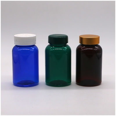 Medicina industrial 160ml/5.3oz Botella de plástico PET con tapa de doble / tapa a prueba de niños
