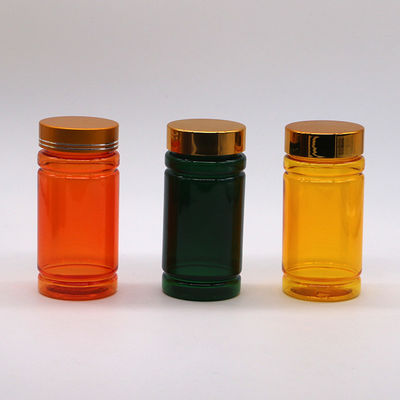 Botella de medicina de cápsulas de plástico PET de 175 ml de capacidad con tapas CRC de tornillo