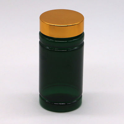 Botella de medicina de cápsulas de plástico PET de 175 ml de capacidad con tapas CRC de tornillo