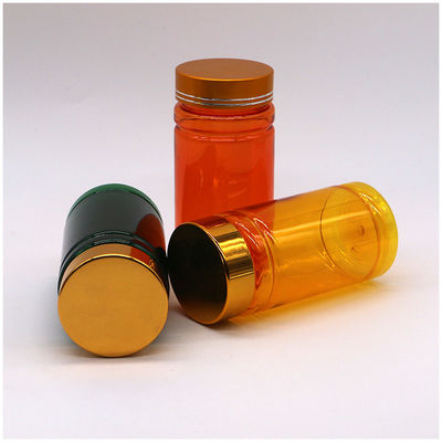Botella de medicina de cápsulas de plástico PET de 175 ml de capacidad con tapas CRC de tornillo