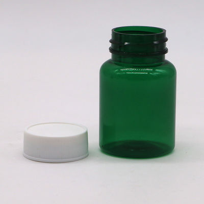 Medicina industrial Botella de plástico PET de 50 ml con tapa de tornillo e impresión de etiquetas personalizadas