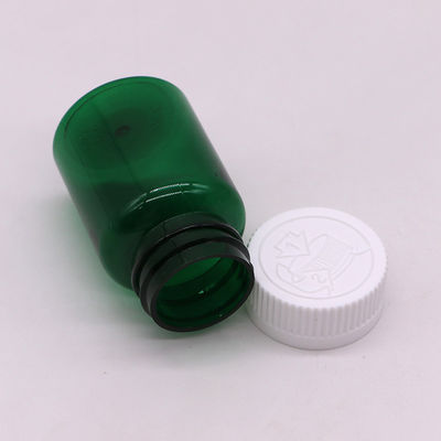Medicina industrial Botella de plástico PET de 50 ml con tapa de tornillo e impresión de etiquetas personalizadas