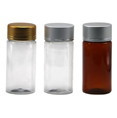 Contenedor de tubo recto de 90 ml PET para pastillas y cápsulas farmacéuticas industriales
