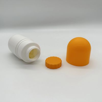 CAP de tornillo 130 ml HDPE botella cápsula para el suplemento dulces píldoras tabletas medicina plástica