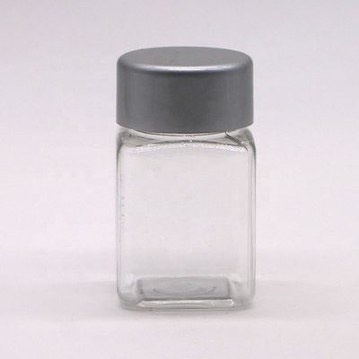 Botella de plástico PET de forma cuadrada de 30 mL para medicamentos