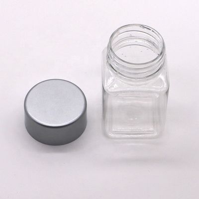Botella de plástico PET de forma cuadrada de 30 mL para medicamentos