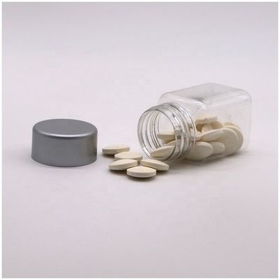 Botella de plástico PET de forma cuadrada de 30 mL para medicamentos
