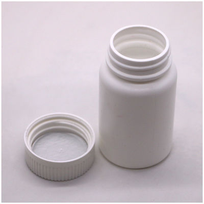 Botellas de plástico de boca ancha de 100 ml Botellas vacías de plástico de 100 ml Envases de cápsulas con tapa de tornillo