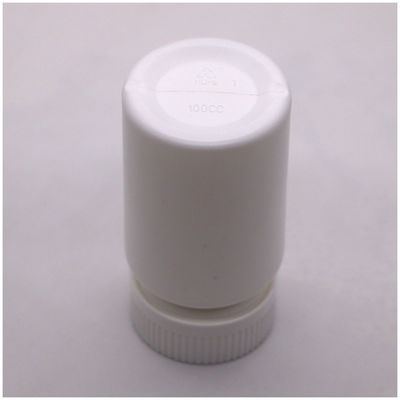 Botellas de plástico de boca ancha de 100 ml Botellas vacías de plástico de 100 ml Envases de cápsulas con tapa de tornillo