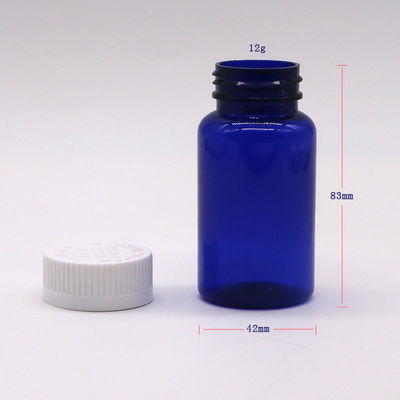 Botella de plástico PET de forma redonda de 75 ml con tapa de tornillo y servicio de impresión de etiquetas personalizadas
