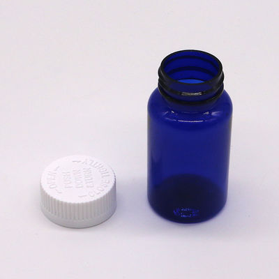 Botella de plástico PET de forma redonda de 75 ml con tapa de tornillo y servicio de impresión de etiquetas personalizadas
