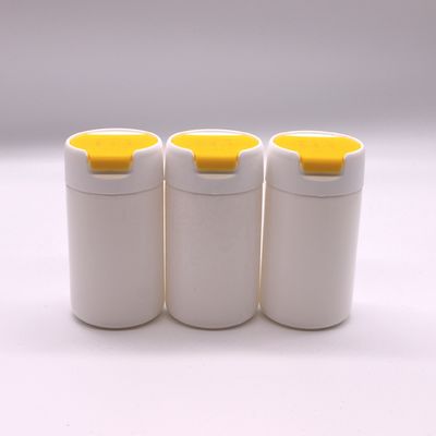 Material PE Botella de plástico HDPE redonda de 120 ml para el almacenamiento de tabletas y cápsulas sólidas