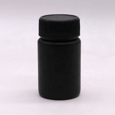 Cápsula de polvo medicinal 70 ml Botella de plástico PET con tapa de tornillo e impresión de etiqueta