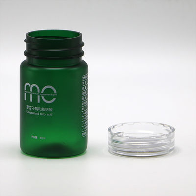 Cápsula de polvo medicinal 70 ml Botella de plástico PET con tapa de tornillo e impresión de etiqueta