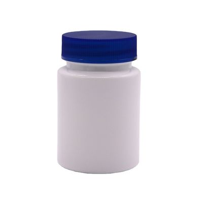 Botella de HDPE de 80 ml Contenedores de cápsulas vacías de boca ancha con tapa de tornillo y tapa de seguridad para niños
