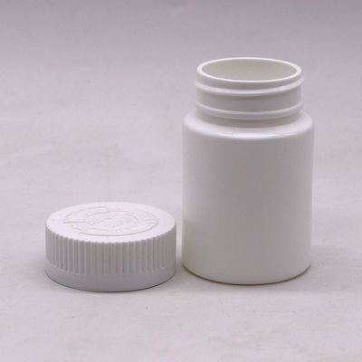 Botella de HDPE de 80 ml Contenedores de cápsulas vacías de boca ancha con tapa de tornillo y tapa de seguridad para niños
