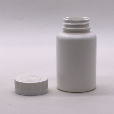 Material del collar PE 150 ml Botella de plástico redonda vacía con tapas a prueba de niños