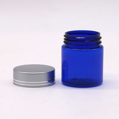 Botella de aceite de pescado recargable de 40 ml/1.3 oz con tapa de tornillo de aluminio plateado