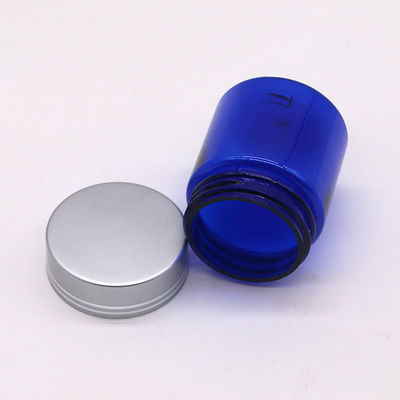 Botella de aceite de pescado recargable de 40 ml/1.3 oz con tapa de tornillo de aluminio plateado