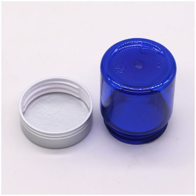 Botella de aceite de pescado recargable de 40 ml/1.3 oz con tapa de tornillo de aluminio plateado