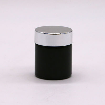 Botella de aceite de pescado recargable de 40 ml/1.3 oz con tapa de tornillo de aluminio plateado