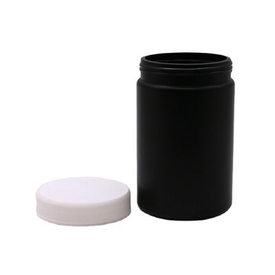 Medicina Industrial 250ml HDPE Jar de plástico personalizado de alimentos con tapa de tornillo y revestimiento de inducción de calor