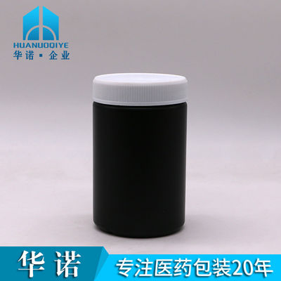 Medicina Industrial 250ml HDPE Jar de plástico personalizado de alimentos con tapa de tornillo y revestimiento de inducción de calor