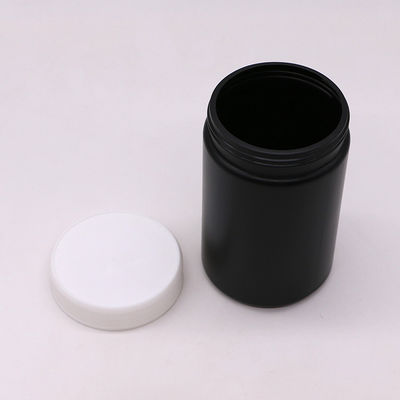 Medicina Industrial 250ml HDPE Jar de plástico personalizado de alimentos con tapa de tornillo y revestimiento de inducción de calor