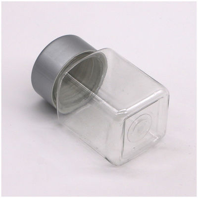 Botellas cuadradas de plástico PET de 60 ml con tapa de tornillo de plástico para tabletas