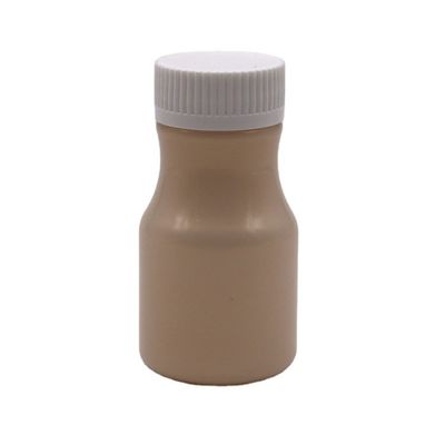 Botella de plástico PET de 60 ml con acabado mate y color personalizado