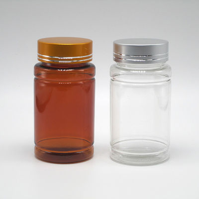 Botella de plástico PET de diseño estéril y resistente a los niños para píldoras Cápsula 100 ml