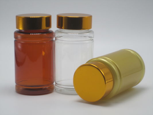 Botella de plástico PET de diseño estéril y resistente a los niños para píldoras Cápsula 100 ml