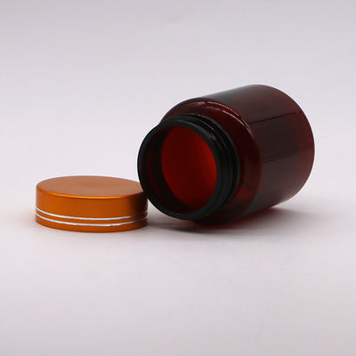 Capuchón de revestimiento dorado Botella de medicamento PET para píldora Cápsula de 100cc Recargable y estéril