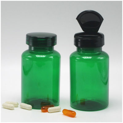 Botellas de suplemento translúcidas Botellas de cápsulas PET de 120 ml con tapa de seguridad
